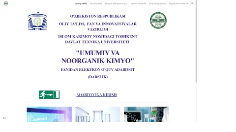 «Umumiy va noorganik kimyo» — elektron o‘quv adabiyot (darslik)