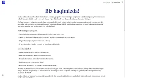 Qo‘llanma haqida — «Kreativ tadqiqotchi» — tabiiy fanlar bo‘yicha mobil qo‘llanma
