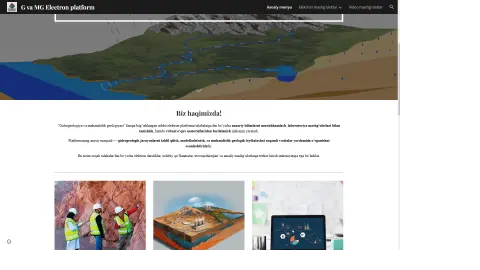 Platforma haqida — e-geology.uz — gidrogeologiya fani elektron platformasi